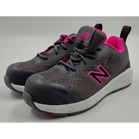New Balance Womens Ladies Gray Logic Composite Toe Work Sneakers Size 5.5D NEW - Picture 1 of 8